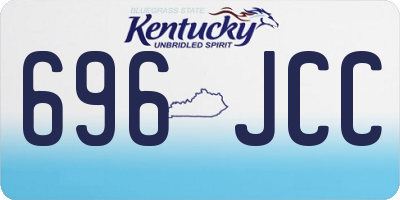 KY license plate 696JCC