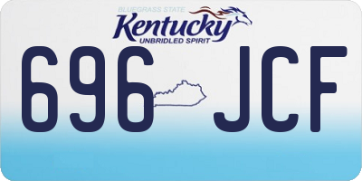 KY license plate 696JCF