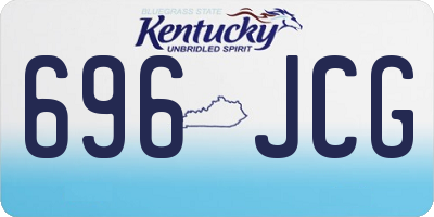 KY license plate 696JCG