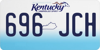 KY license plate 696JCH