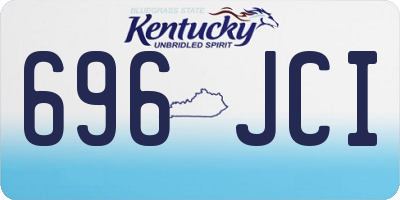 KY license plate 696JCI