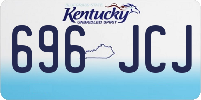 KY license plate 696JCJ