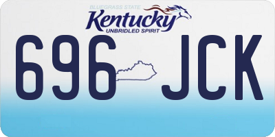 KY license plate 696JCK