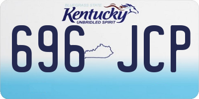 KY license plate 696JCP