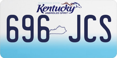 KY license plate 696JCS