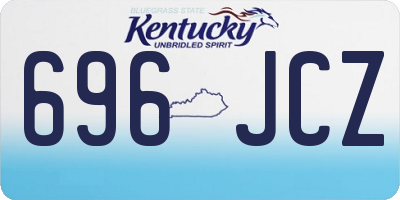 KY license plate 696JCZ