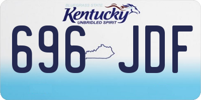 KY license plate 696JDF