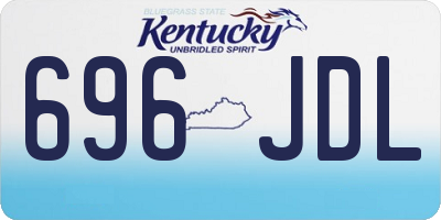 KY license plate 696JDL