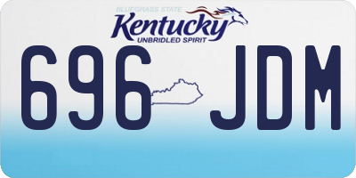 KY license plate 696JDM