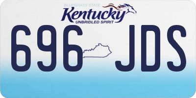 KY license plate 696JDS