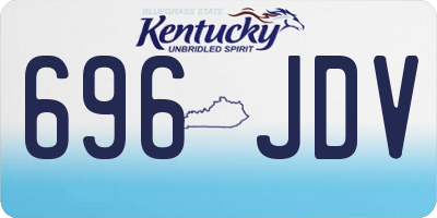 KY license plate 696JDV