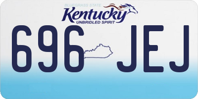 KY license plate 696JEJ