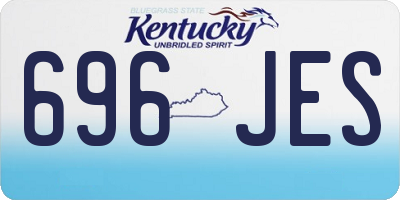 KY license plate 696JES
