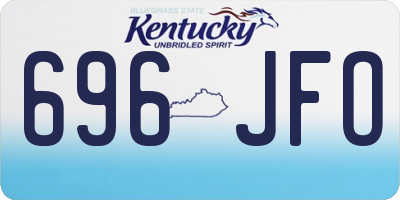 KY license plate 696JFO