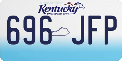 KY license plate 696JFP