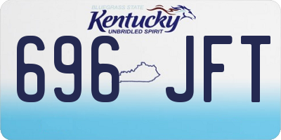 KY license plate 696JFT