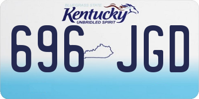 KY license plate 696JGD