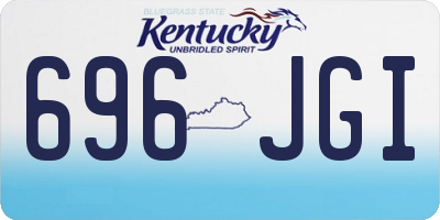 KY license plate 696JGI