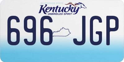 KY license plate 696JGP