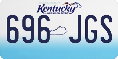 KY license plate 696JGS