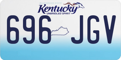 KY license plate 696JGV