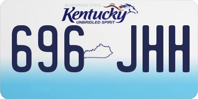 KY license plate 696JHH