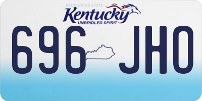 KY license plate 696JHO