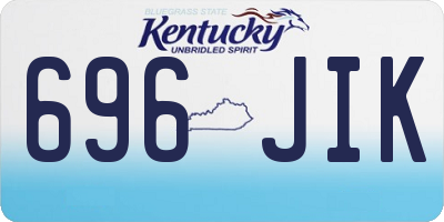 KY license plate 696JIK