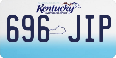 KY license plate 696JIP