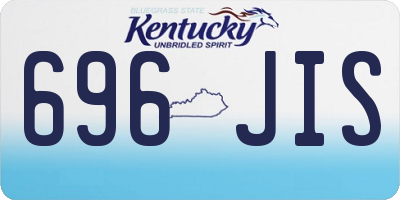 KY license plate 696JIS