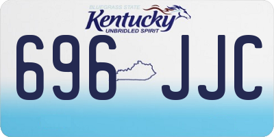 KY license plate 696JJC