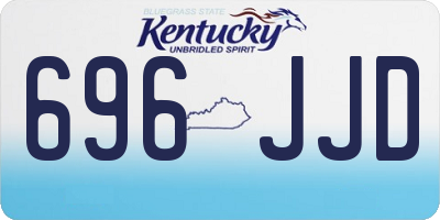 KY license plate 696JJD