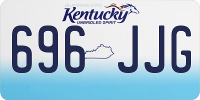 KY license plate 696JJG