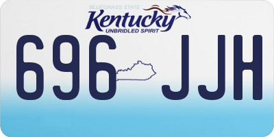 KY license plate 696JJH