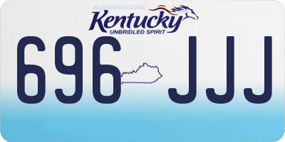 KY license plate 696JJJ