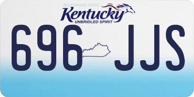 KY license plate 696JJS