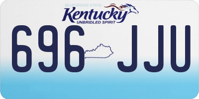 KY license plate 696JJU