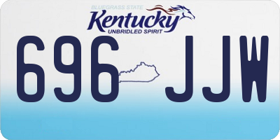 KY license plate 696JJW