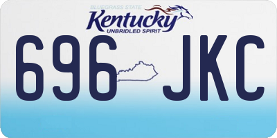KY license plate 696JKC