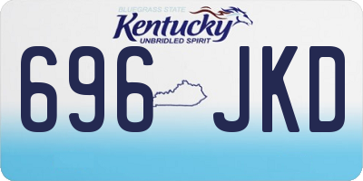 KY license plate 696JKD