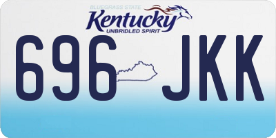 KY license plate 696JKK