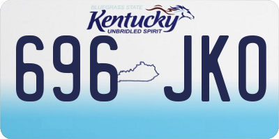 KY license plate 696JKO