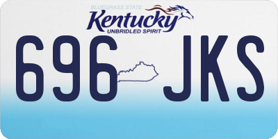 KY license plate 696JKS