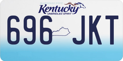 KY license plate 696JKT