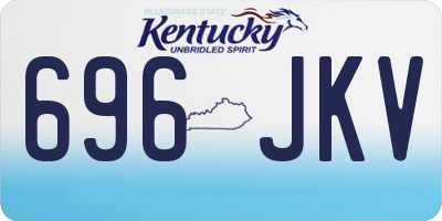 KY license plate 696JKV