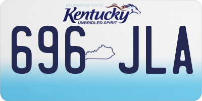 KY license plate 696JLA