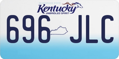 KY license plate 696JLC