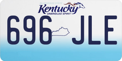 KY license plate 696JLE