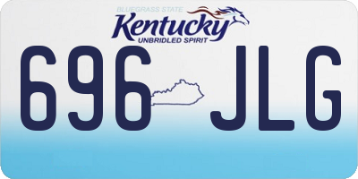 KY license plate 696JLG