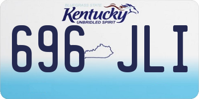 KY license plate 696JLI